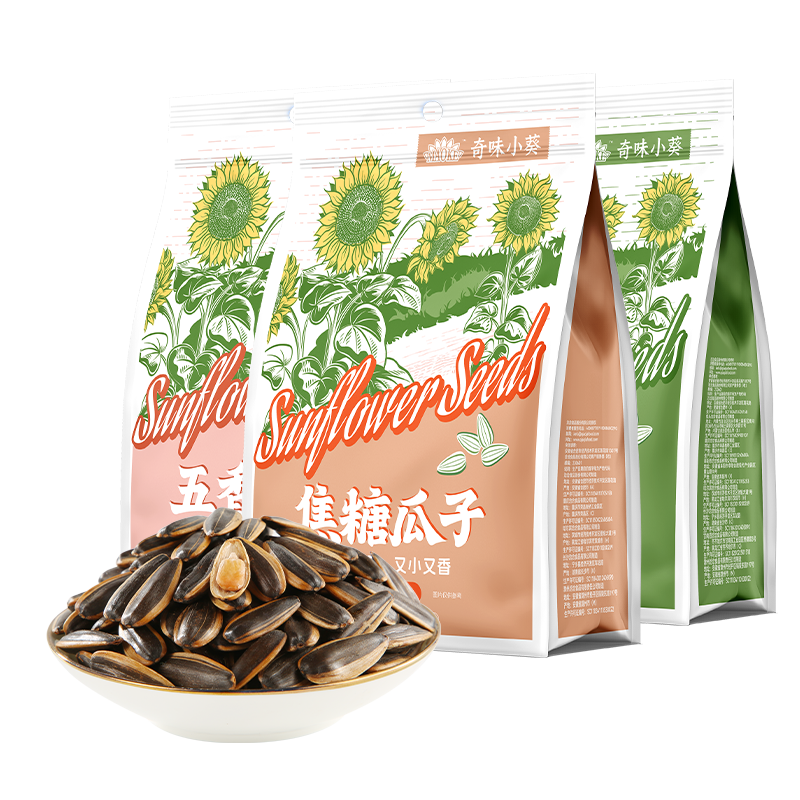 MAOKE奇味瓜子400g*4袋，拍下23.9元再赠同款800g