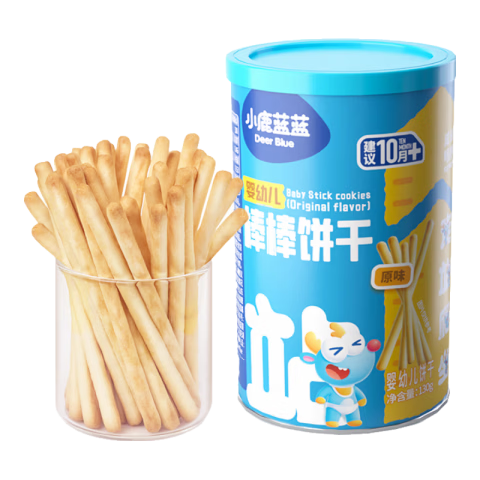 小鹿蓝蓝婴幼儿饼干宝宝饼干零食 棒棒饼干