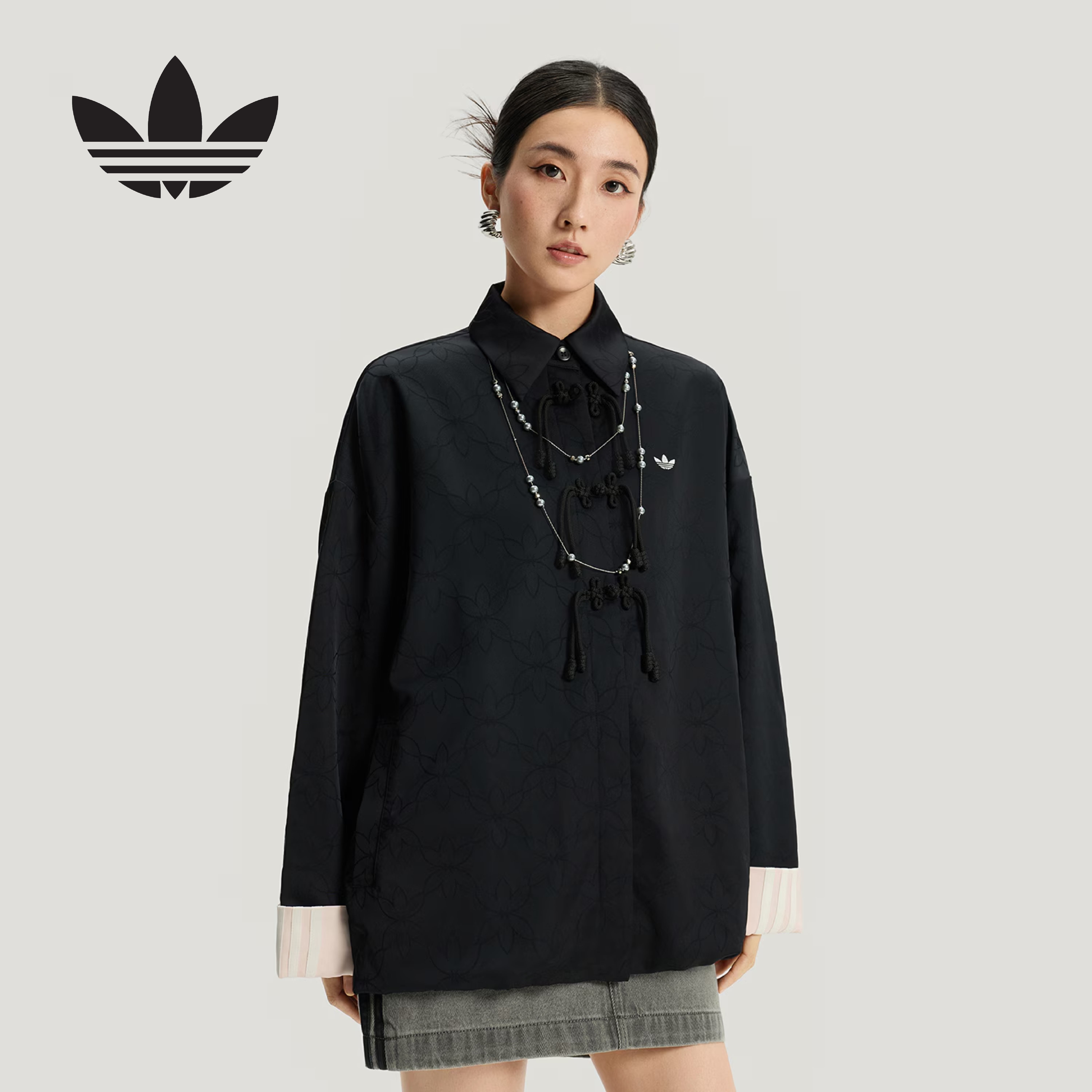 ���ϴ�˹��adidas����Ҷ��ϵ�� Ů NEW CN SHIRT JK �˶����׼п� KB6407 ��ɫ S 589Ԫ