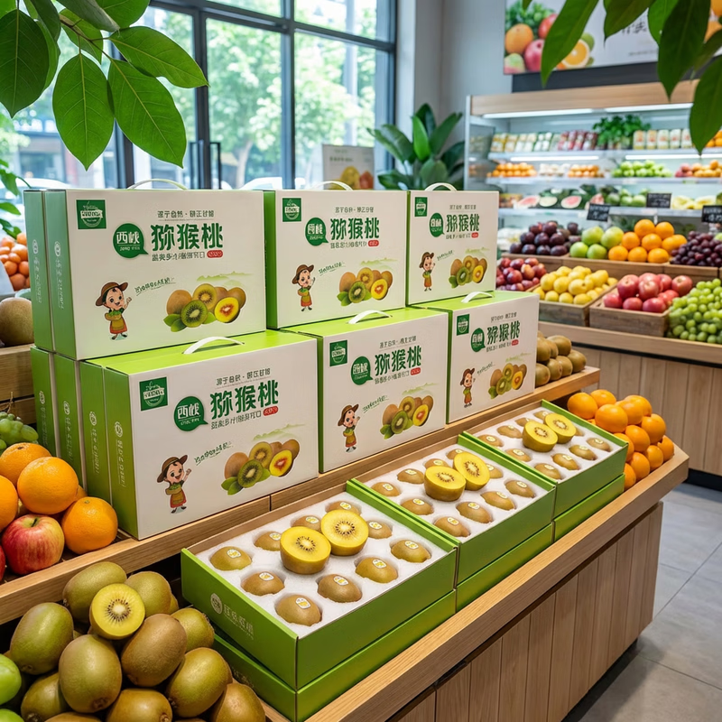 酷果汇黄心猕猴桃四川金果黄金奇异果新鲜水果生鲜 15枚中果（单果70-90g）