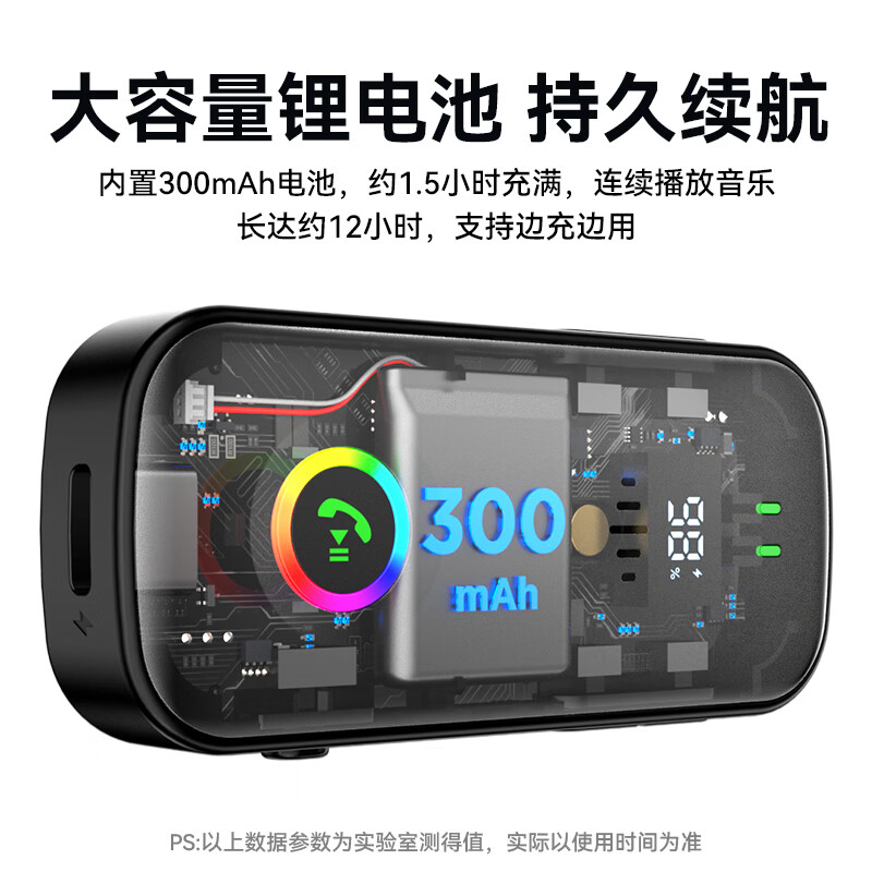 雷翼（RAYEE）蓝牙接收器发射器改装音响功放3.5mm音频适配手机接aux车载Switch电视接耳机音箱一拖二 蓝牙收发器【降噪过滤杂音】送线材套装