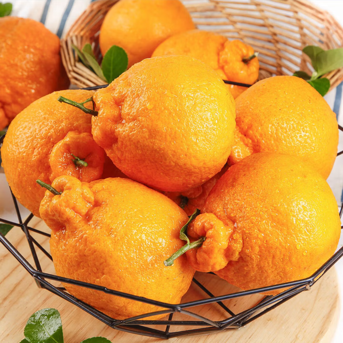 涨金四川丑橘不知火应季新鲜水果柑橘丑水果送礼彩箱B 精选带箱8.5-9斤【单果140g+】——净重8斤