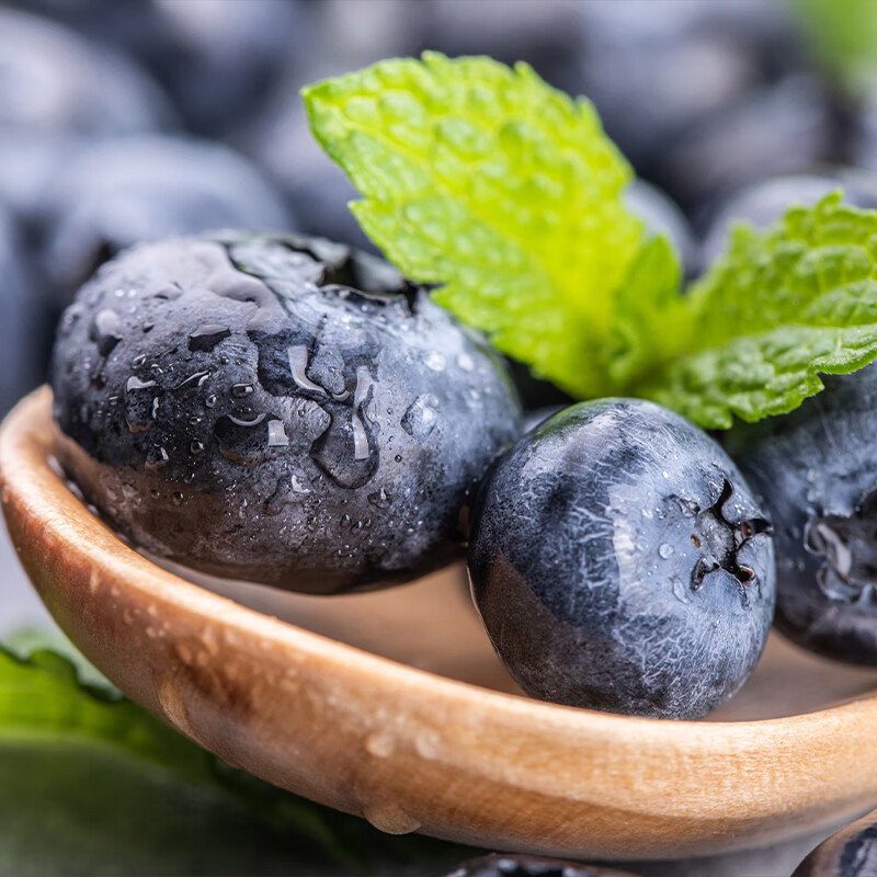 鲜农涧云南高山新鲜蓝莓酸甜时令生鲜鲜榨果汁护眼水果减肥水果 辅食 4盒 单果15-18mm  【100-125g/盒】