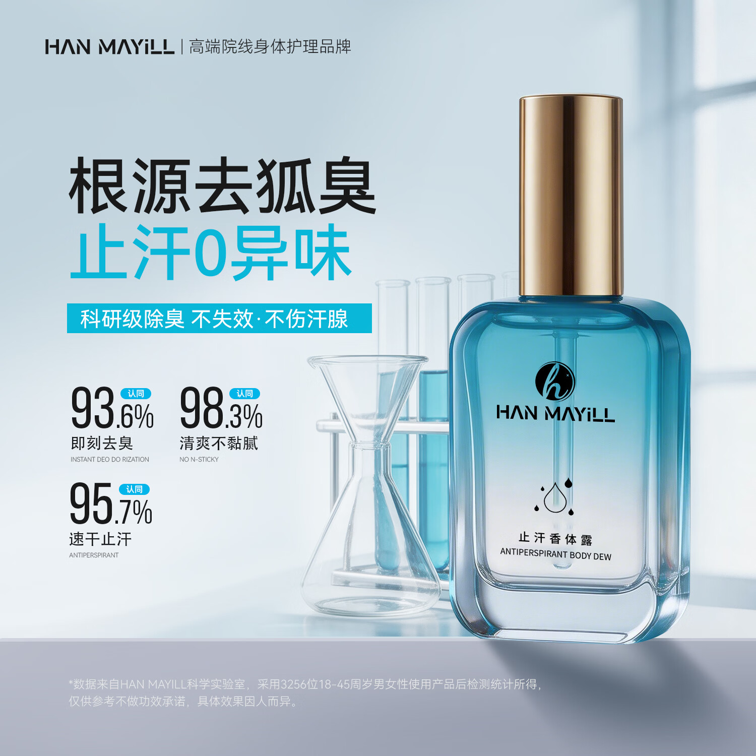 HAN MAYILL止汗香体露去狐臭男女士专用腋下净味止汗喷雾根部异味去除液 【HAN MAYILL】抑汗清香净味除臭一瓶装