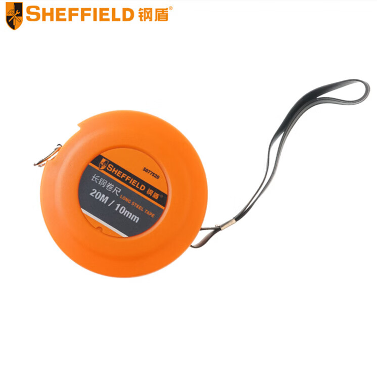 鋼盾SHEFFIELDS077520長鋼卷尺20M卷尺不銹鋼卷尺手搖卷尺 S077520	長鋼卷尺20M
