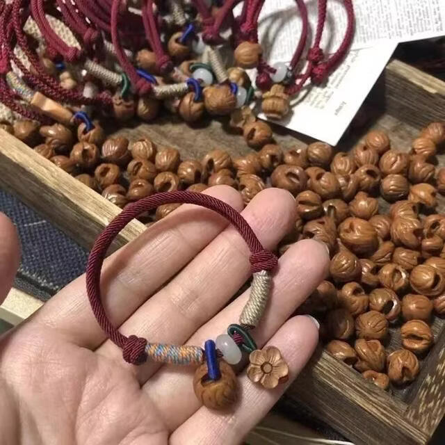 2026新中式红绳 手绳 护身手绳宝宝女儿童国风爆款本命年 【绕线款：送家人或朋友】桃篮梅花手绳*2个