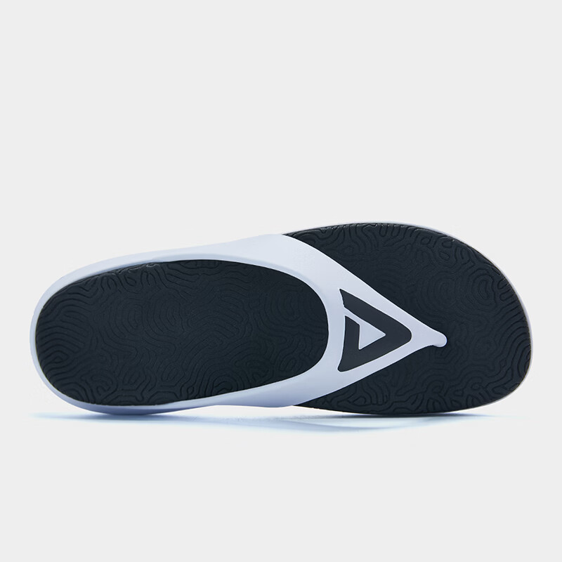 匹克(PEAK)态极人字拖扁平足拖鞋夏季防滑户外休闲凉鞋舒适时尚凉拖涉水鞋男 大白/黑色 45