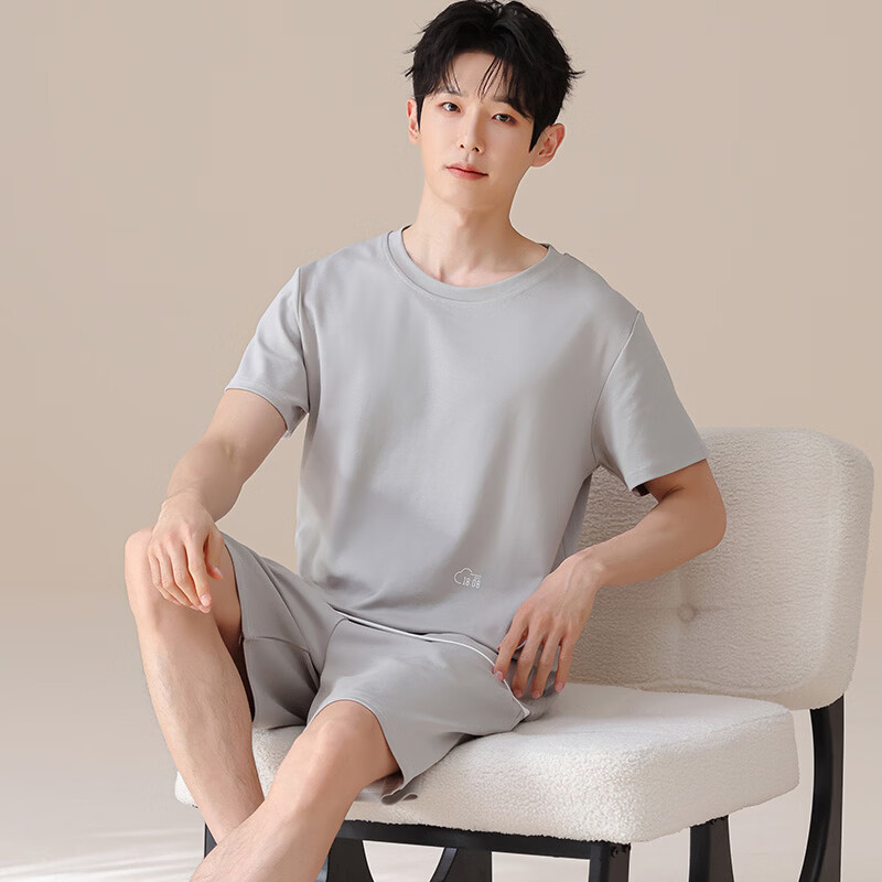 ����������ʿ˯��100%�����ļ��¿�ȫ�޶���̿����ʿ��ɿ��⴩�Ҿӷ���װ ��ʿ���޶�����װ-ǳ��ɫ XL  ������135-155�  49.9Ԫ