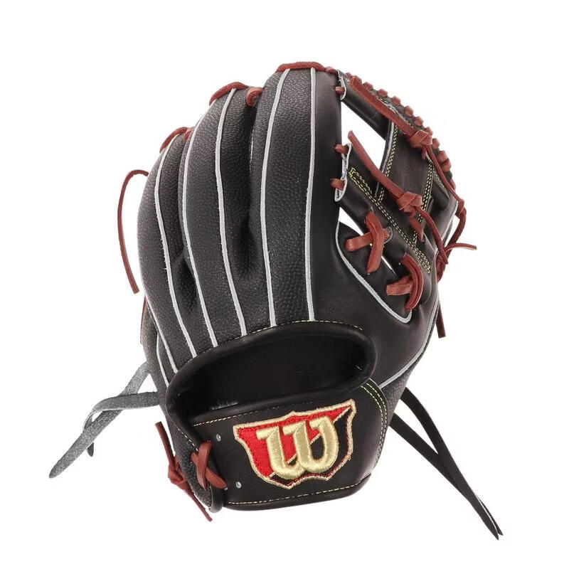 威爾勝（Wilson）男士硬式棒球手套 內(nèi)野手棒球手套 雙人款 86 Black FF