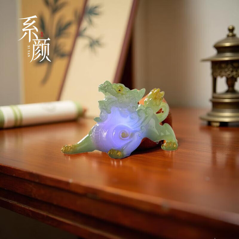 系颜家用可养招财貔貅金蟾变色茶宠摆件茶桌茶道配件创意礼品 闪光貔貅 京东折扣/优惠券