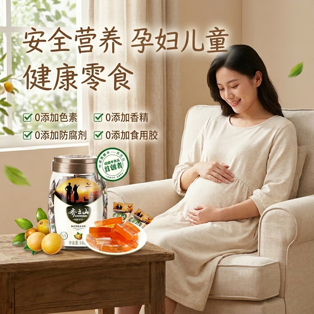 齐云山南酸枣糕1060g罐装 酸甜休闲零食 孕妇儿童小包装韧滑开味特产