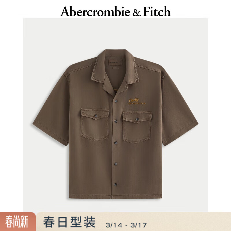 Abercrombie & Fitch��ʽ���ž���ʱ��ͼ���ٴ�����������25�＾��װ125-5204 �ػ�ɫ M (180/100A) 104Ԫ