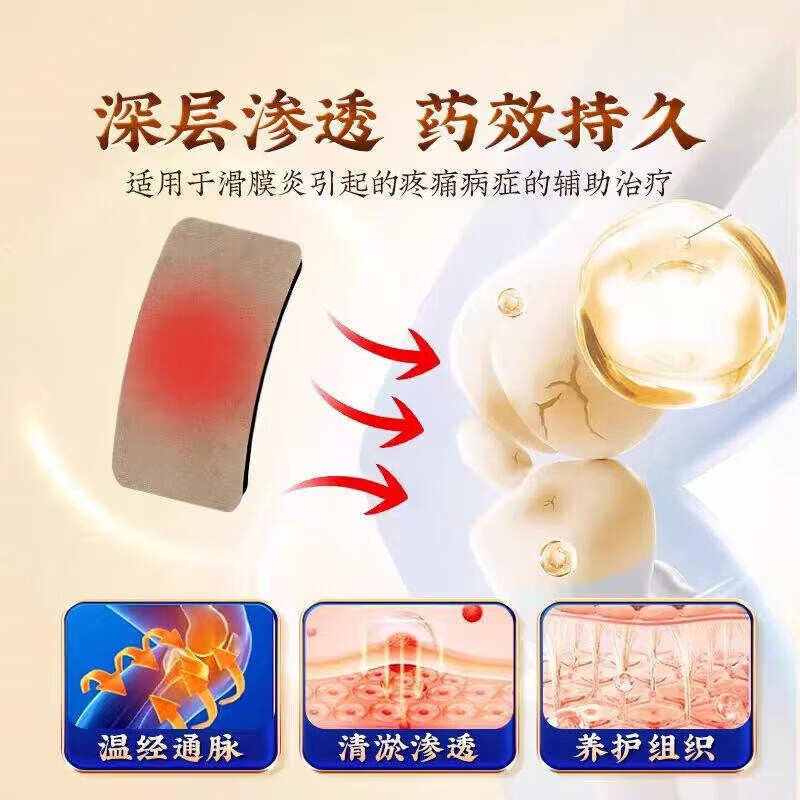 MRYU奥美宁骨舒宝膝盖关节疼痛消炎类风湿性关节炎贴肌肉劳损通风 【买5送4】9盒 疗程装 官方直售 京质保障