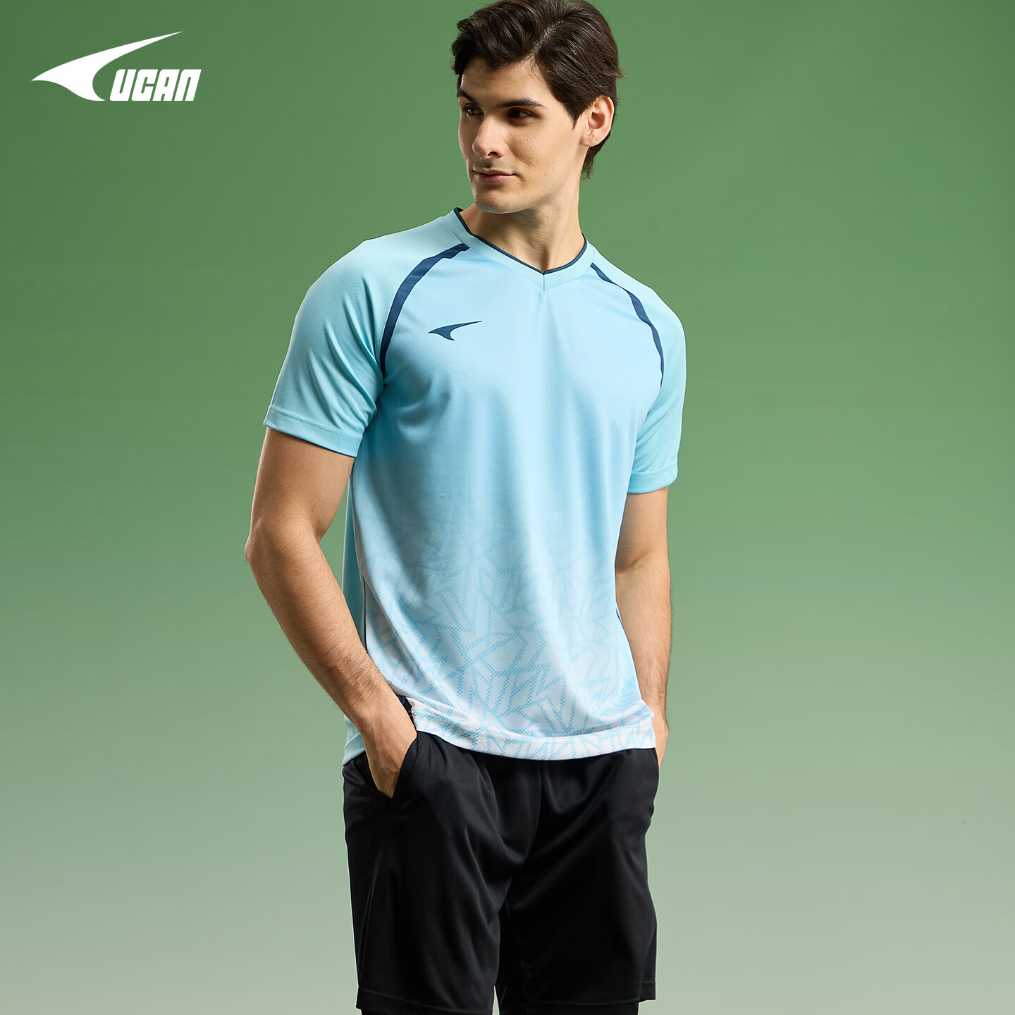 锐克速干短袖运动t恤男2026年春季新款透气训练服健身跑步上衣休闲T恤 糖果粉 2XL