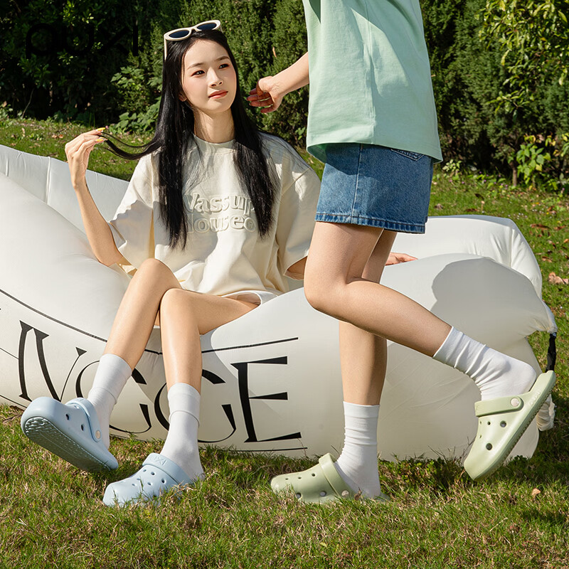 朴西洞洞鞋包头拖2026夏季新款男女防滑海边沙滩鞋简约增高外穿鞋 藏青色 【朴西户外洞洞鞋】 42-43 【推荐拍大码】