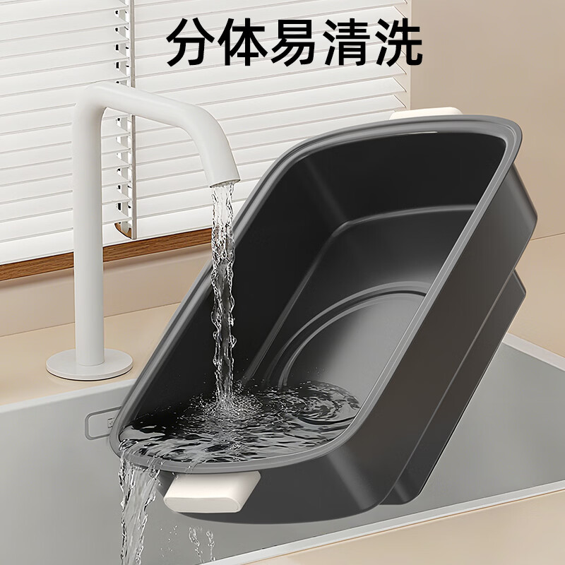 小贝熊电蒸锅 分体式电火锅多功能电煮锅家用智能预约保温蒸包子锅大容量不沾电热锅 48L+三层蒸格【可拆锅底/智能预约/保温】