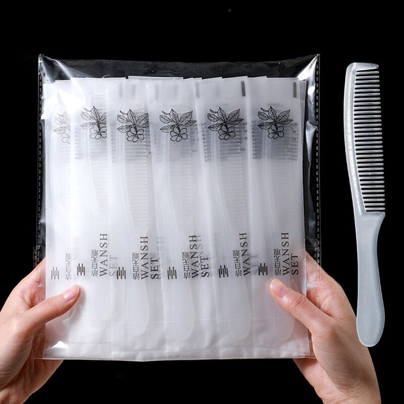 日禾盛唐酒店民宿加厚头梳宾馆家用一次性小梳子家用男女梳子 【50把】长条梳