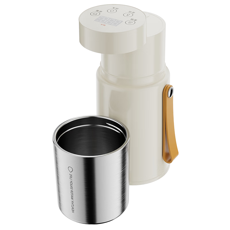 美的（Midea）便携即热饮水机全球电压宿舍差旅免安装折叠电烧水壶小型保温杯泡奶台式饮水机速热双取水MK-JRB03