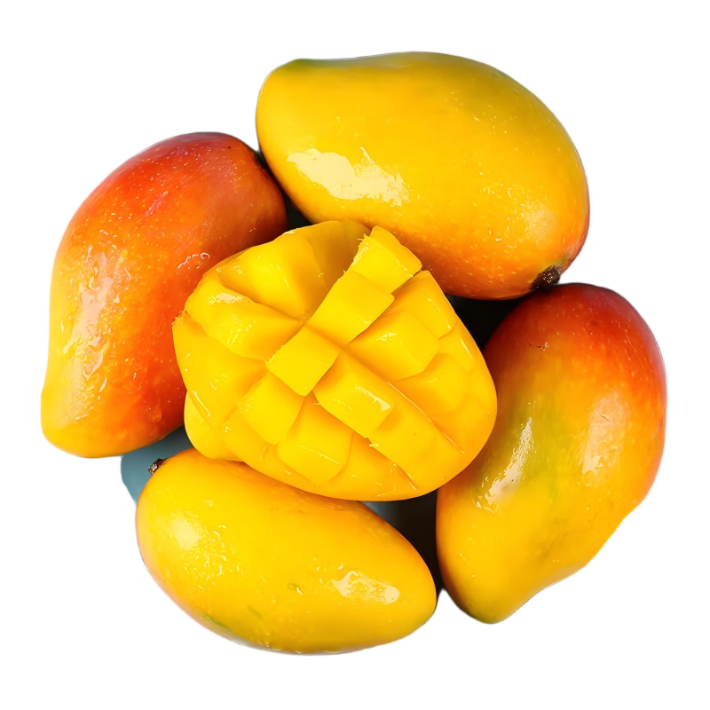 京觅海南贵妃芒净重4.5斤装 单果100g+时令新鲜芒果源头直发包邮