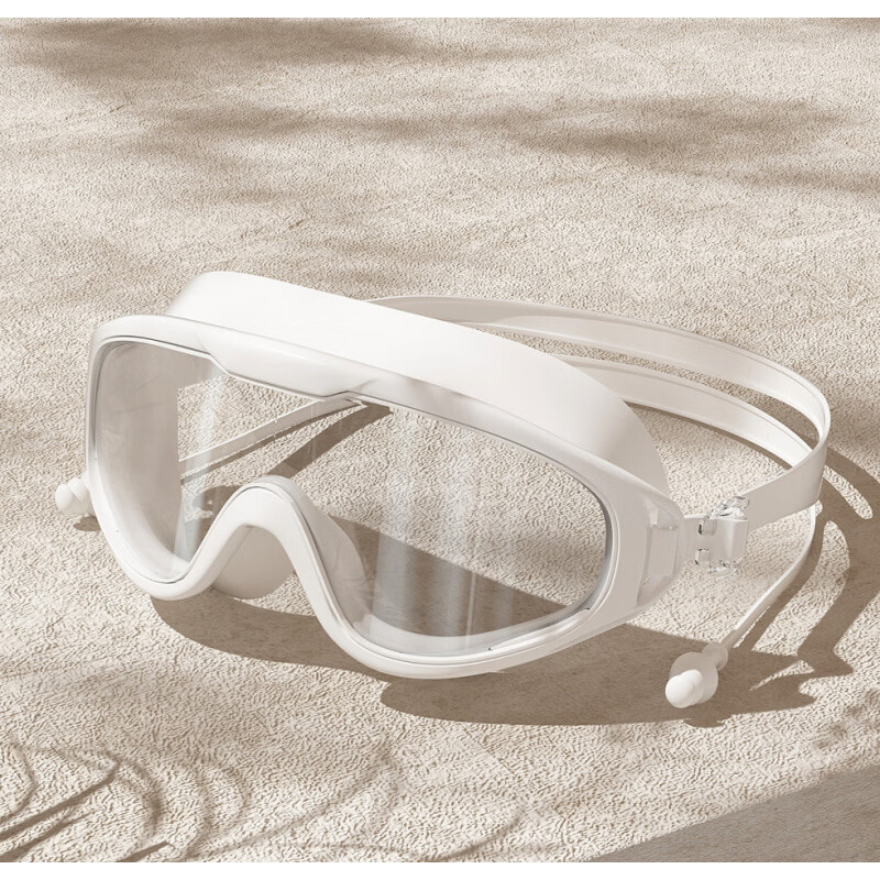 AILUKI日本泳帽泳镜女款防水防雾高清专业近视男士大框游泳眼镜潜水装备 纯净白泳镜 京东折扣/优惠券