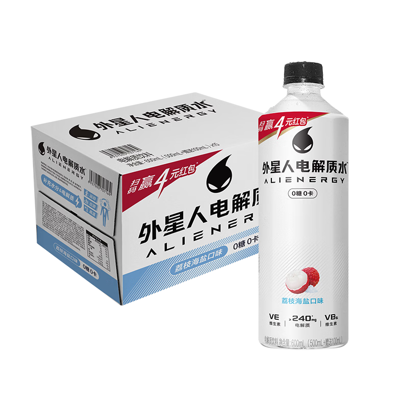 外星人电解质水600mL*15瓶荔枝海盐味0糖0卡 53元 - 线报酷 外星人电解质水600mL*15瓶荔枝海盐味0糖0卡 53元 - 线报酷