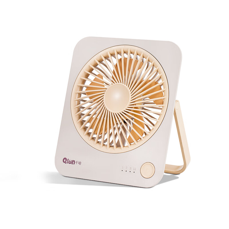 千喻桌面小风扇静音办公室桌上充电台式电风扇小型usb迷你工位降温神器可爱宿舍电扇学生上课电风扇