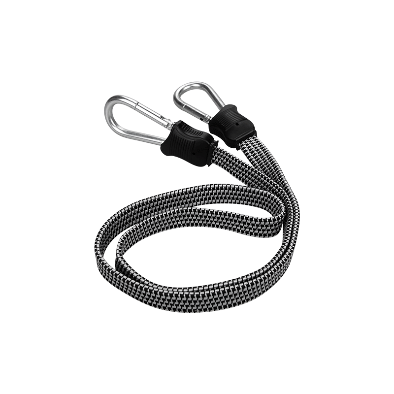 箭鎮金属钩绑带绳电动摩托车松紧弹力绳子捆扎捆绑带行李皮筋固定绑绳 黑白花2米