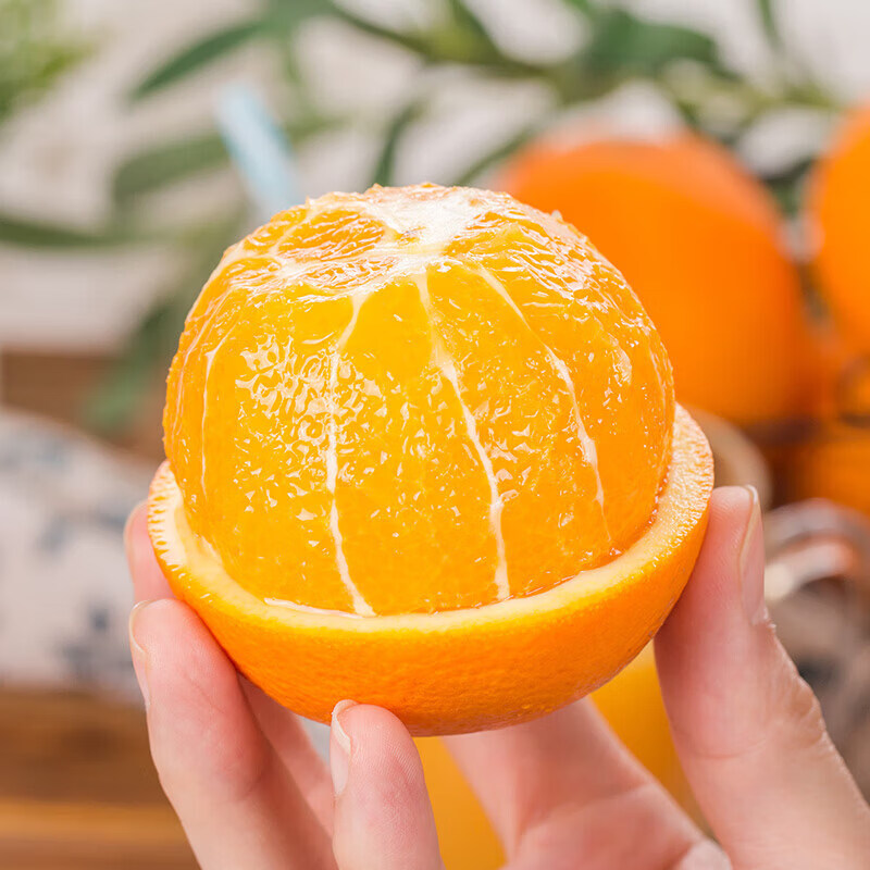 重庆奉节脐橙 脐橙 新鲜水果 生鲜 重庆特产 产地现摘直发 带箱10斤 70-75mm 果径70mm-75mm