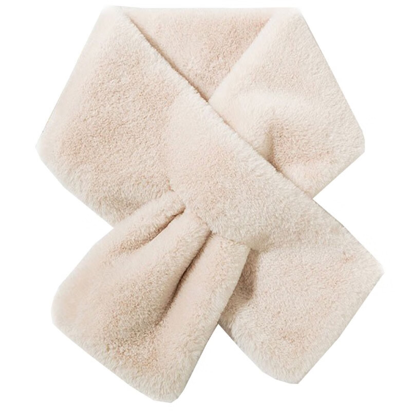 誠一集（CHENGYIJI） 保暖围脖不掉绒时尚简约女生围巾冬季围脖护颈围巾 米色（13*90CM）