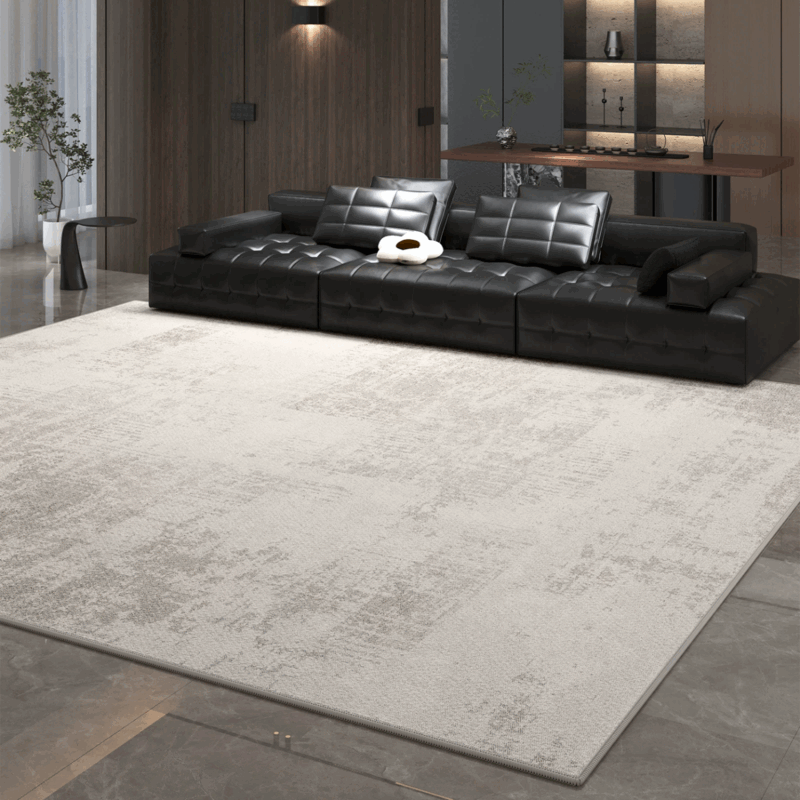像素地毯客厅意式轻奢免洗可擦灰色卧室地垫家用防水防污高级沙发地垫 清浅-23860 定制咨询客服【不退不换】