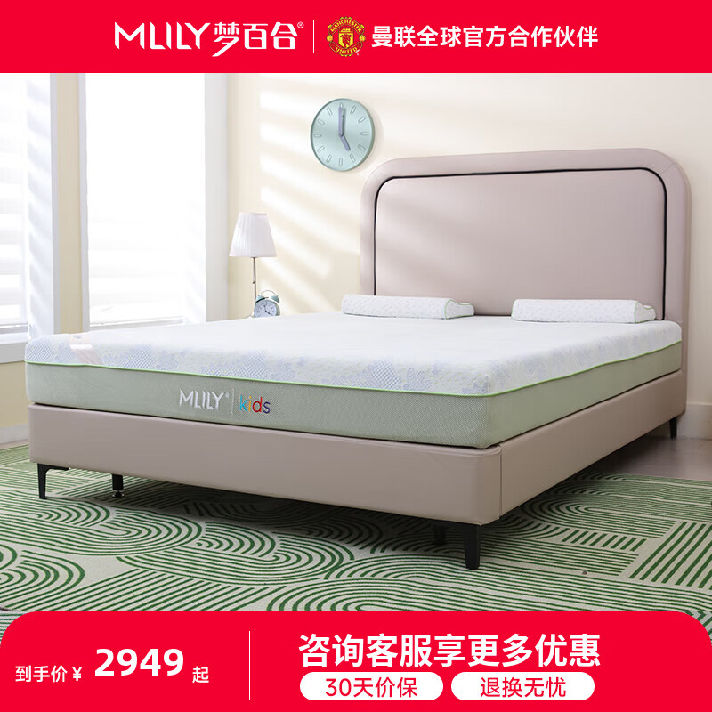 梦百合【DR专属】儿童床垫男女童抑菌零压记忆棉独袋弹簧床垫-绿野仙踪 绿野仙踪床垫16cm（加硬护脊） 1.5米*2米