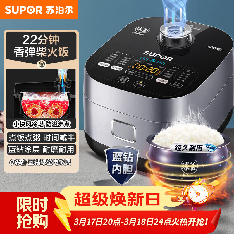 SUPOR/�ղ��� 40FC661 �緹�� С��ϵ��4L  228.74Ԫ(������)