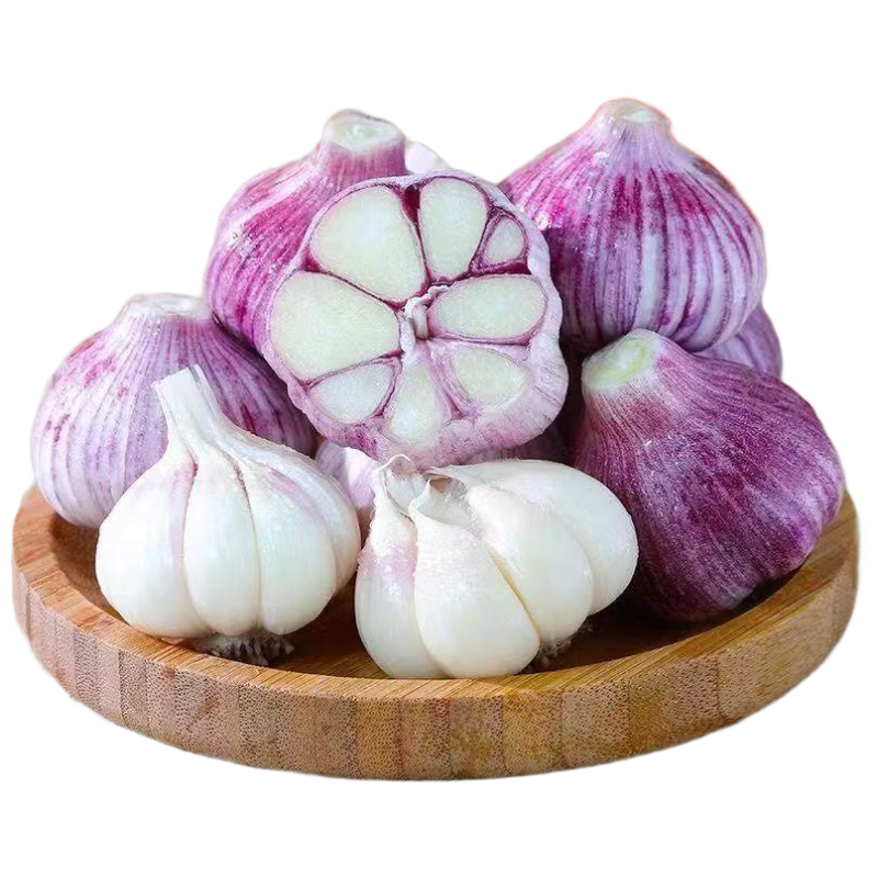 京鲜生河南紫皮鲜蒜 净重3斤 30-60mm湿蒜带泥大蒜多瓣蒜 源头直发