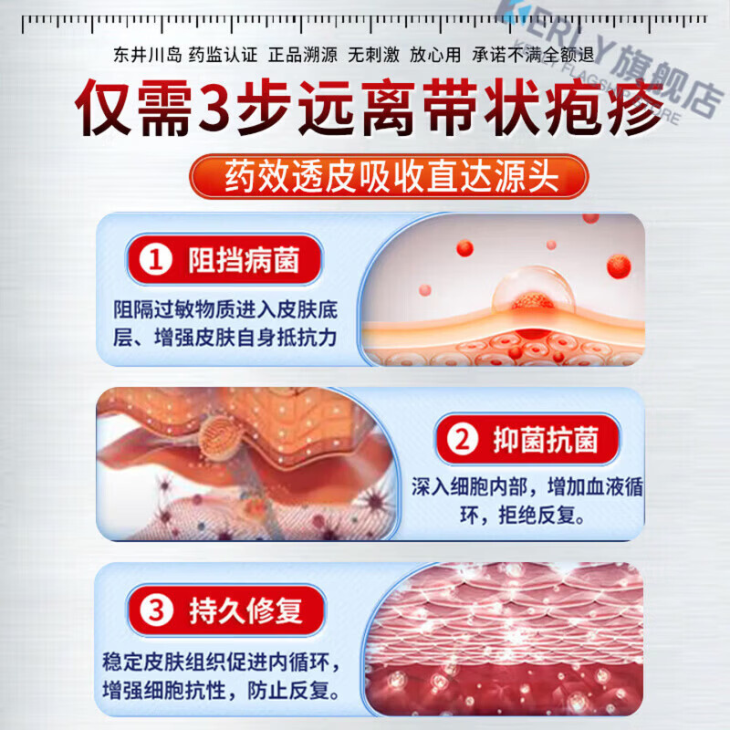 KERLY仲夫子安肤素牛皮鲜银肖白斑红斑瘙痒干燥脱皮认准正品 5盒装 买三赠二【巩固装】96%用户选择 【官方旗舰】