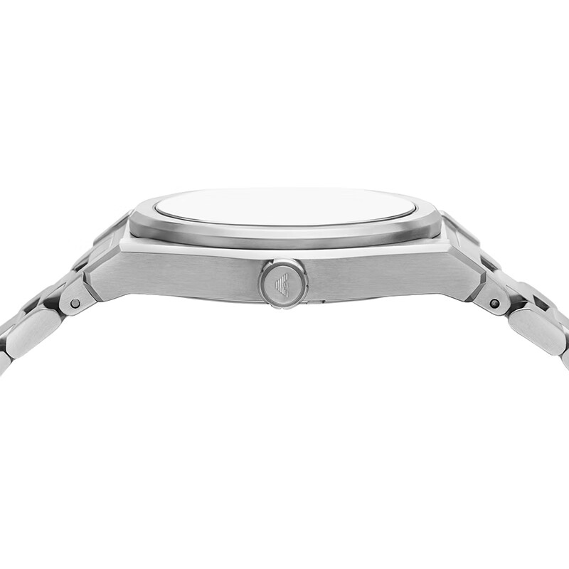 EMPORIO ARMANI官方正品手表男士简约商务放射纹表盘石英表送情人节礼物送男友 银色AR11621 41mm