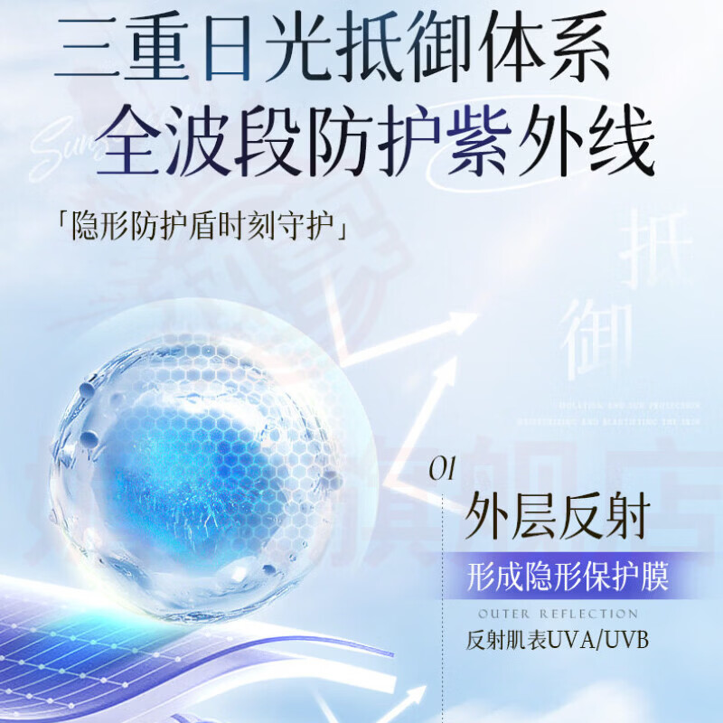 媚癸蕾珂美防晒美白隔离防水防汗防紫外线清爽不油腻学生男女士防晒乳 1支【见效装】 官方自售