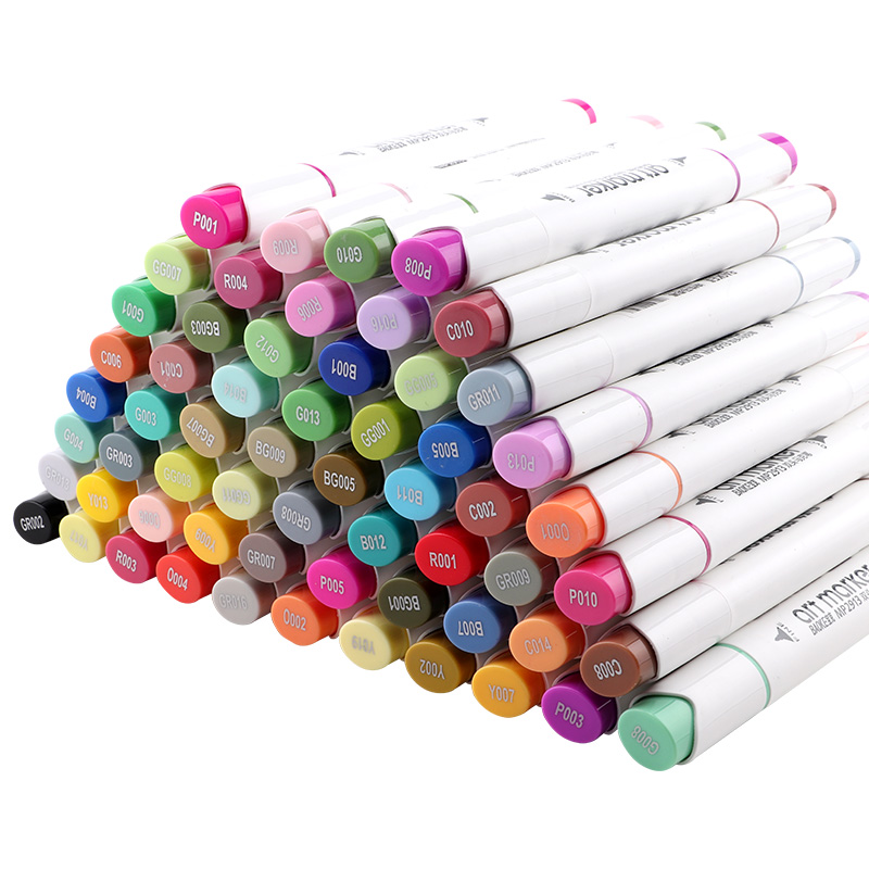 宝克(baoke)mp2913-60 酒精油性双头马克笔套装 学生手绘漫画设计绘画