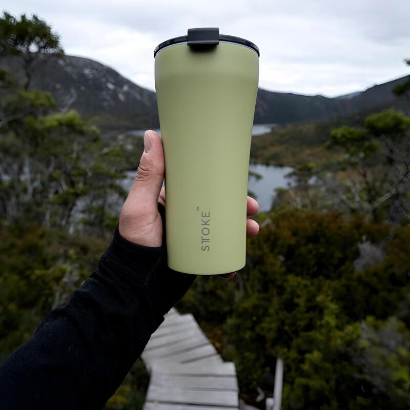 慕咖STTOKE咖啡杯陶瓷内胆高颜值保温杯便携实用随行水杯生日礼物茶杯 【明星钟爱】牛油果460ml【户外系列】