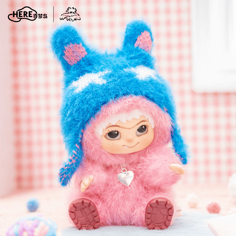 奇梦岛明星同款官方奇梦岛wakuku初代毛毛潮趣派对系列潮玩手办盲盒 2盒【端盒拍3件不重复】 不支持7天无理由退换货