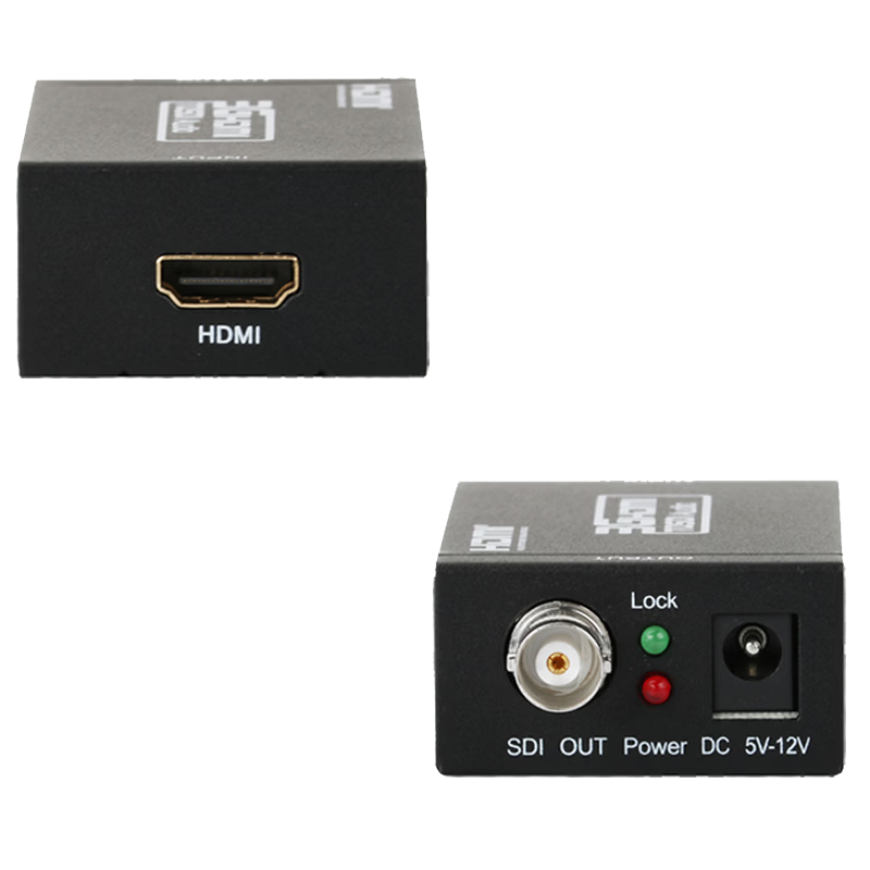 优霆YT-HDS009 hdmi转sdi转换器1080p60hZ即插即用直通模式3G-SD-HD同轴线可传60到100米 YT-HDS009 转换器1.3