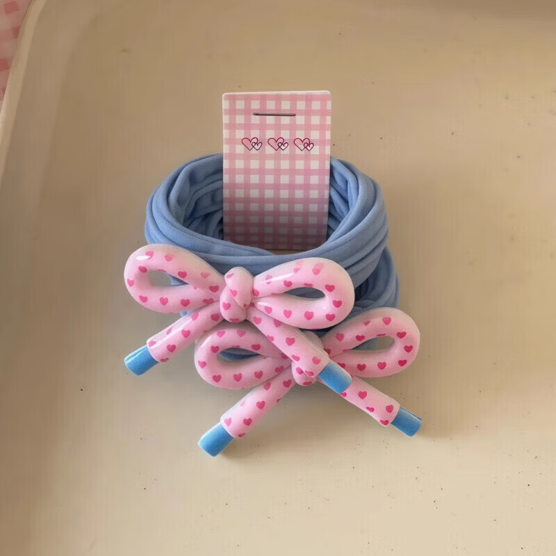 家庭清洁纸品jtt 蝴蝶结小肠圈混色10条 蝴蝶结头绳