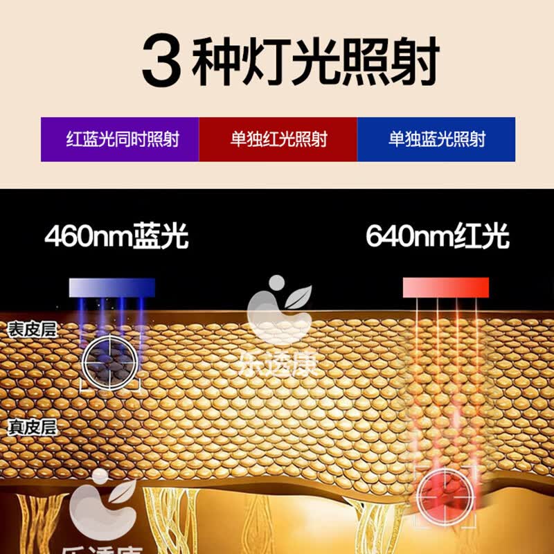 乐透康红光石墨烯语音护瘘宝红外恒温热敷理疗内瘘修复仪护理透析用品 【新升级红蓝光+6档热敷+大电池】送护瘘精油2支