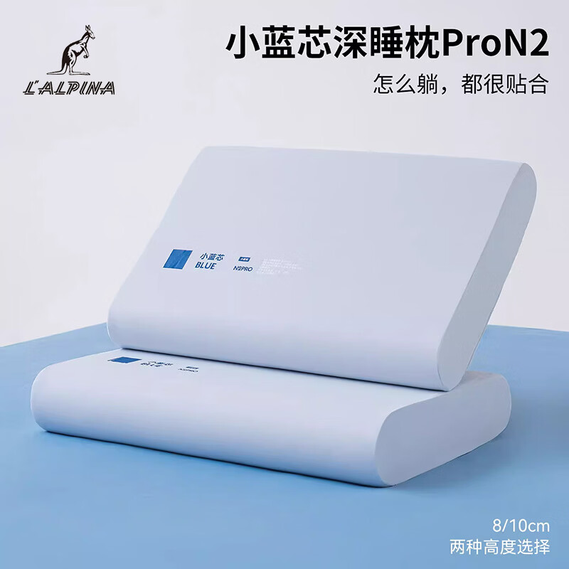 阿尔皮纳袋鼠记忆棉枕头护颈椎助睡眠枕睡眠枕成人一对单人一只枕芯学生宿舍枕 小蓝芯记忆枕【42x60x8cm单只】简易装自用更划算 无规格