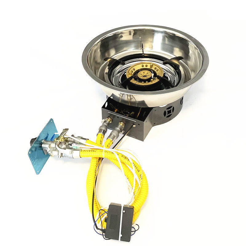 溥畔商用液化气火锅炉子下沉式煤气灶火锅店专用嵌入式燃气灶带防爆管 135带中心带36锅圈防爆管带熄保天 0英寸