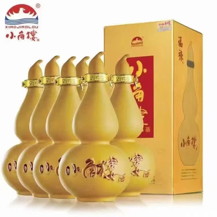 小角楼白酒 52度浓香型500ml*6瓶整箱 纯粮酿造 婚宴送礼自饮口粮酒 52度 500mL 6瓶 小角楼福禄