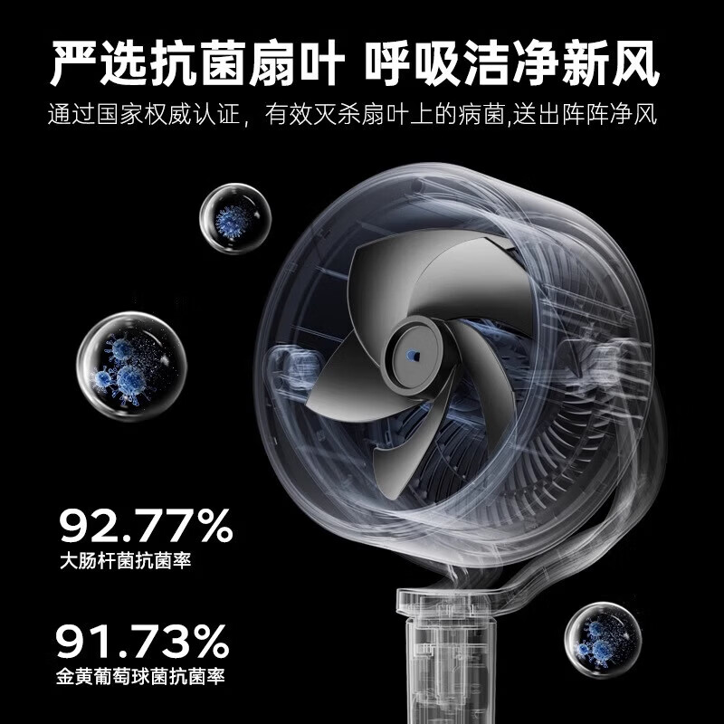 奥克斯【2026品质新款】空气循环扇家用电风扇静音卧室超静音一级能效立式落地扇节能省电空调扇摇头语音 买贵退差服务 品牌新款丨大风力冷风直流变频