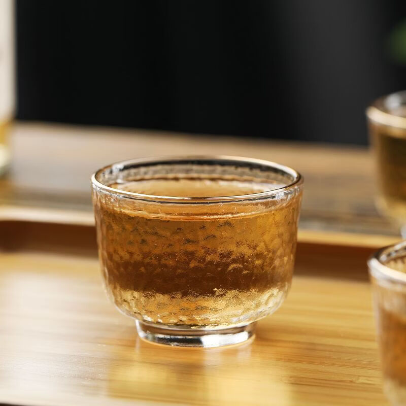 溥畔格调清酒套装高档清酒杯日式高颜值小酒杯清酒壶套装日式创意酒具 【7件套透明款】一壶+四杯+温酒缸+木塞