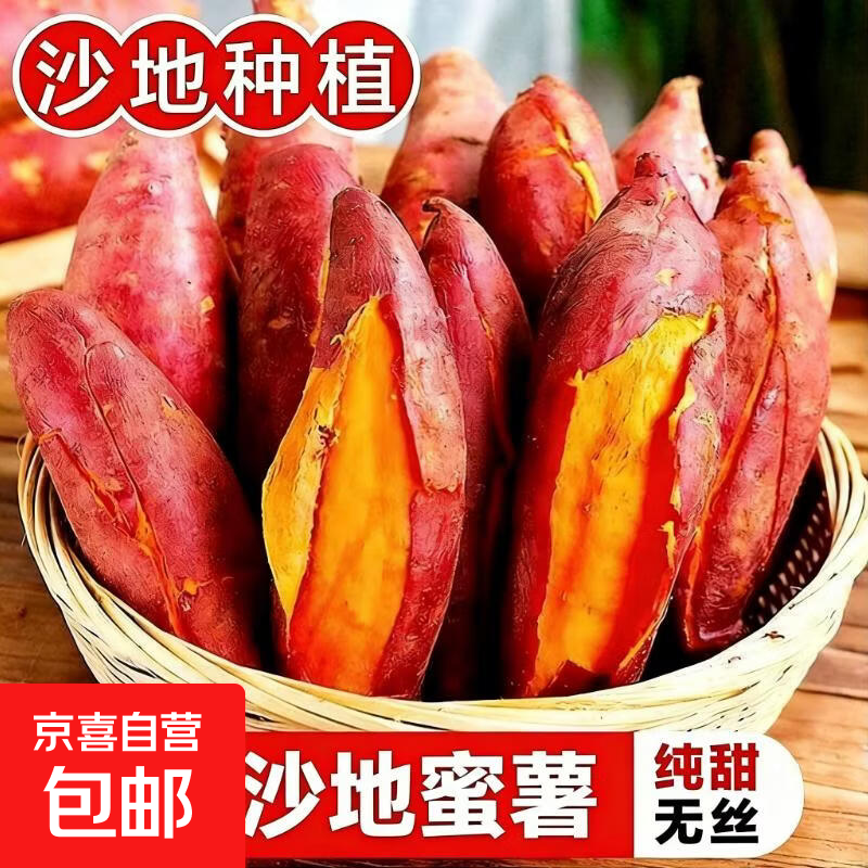广东湛江现挖新鲜沙蜜薯蒸烤煮红薯软糯香甜 沙地蜜薯小果1斤