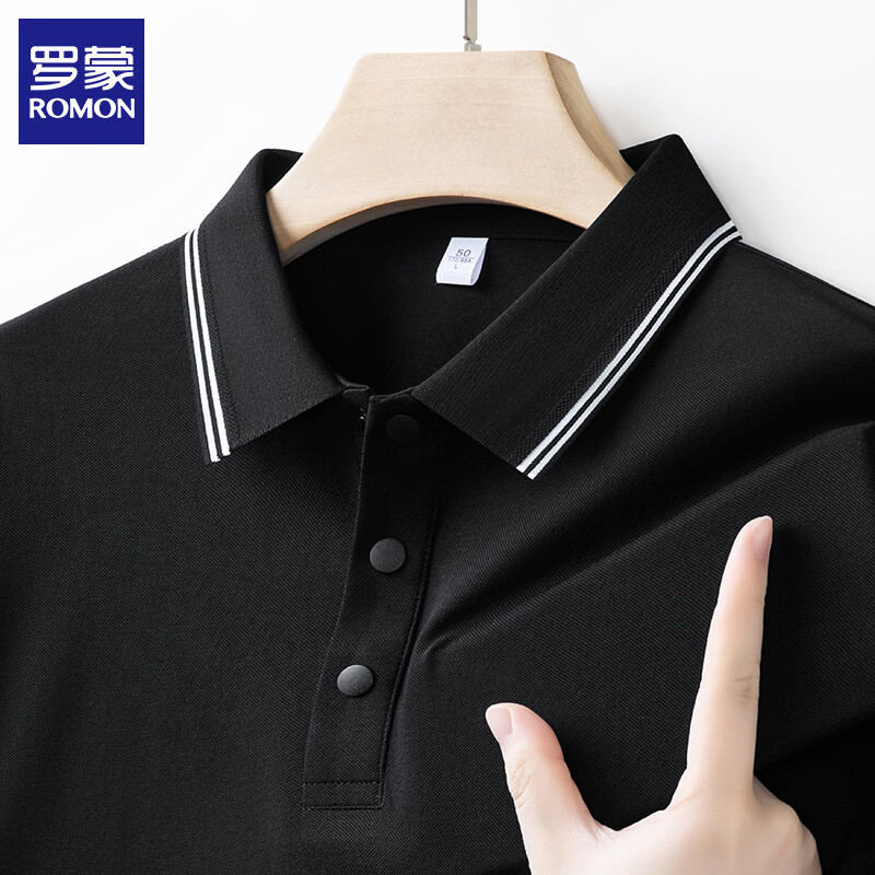 ���ɣ�ROMON������t���з���2026�ļ��¿������������д�ɫ�ٴ����polo����װ ��ɫ L (��������120-135��) 59.5Ԫ