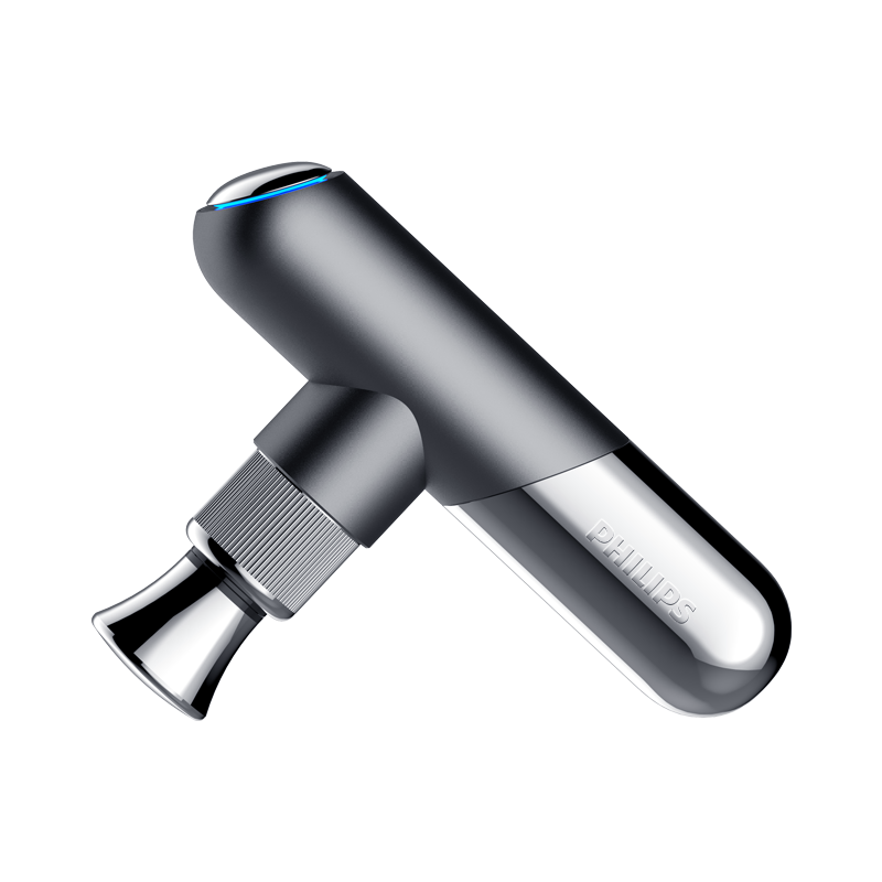 飛利浦（PHILIPS）筋膜槍按摩器 小金剛迷你筋膜槍按摩儀 運(yùn)動(dòng)健身肌肉放松按摩器 送朋友家人男女友節(jié)日禮物5101G 鈦金灰